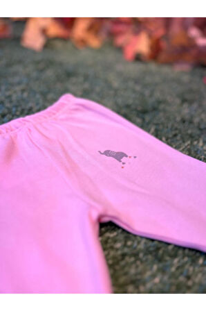 Pijama Pantolon Kız Pembe & Mavi