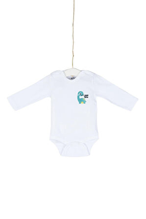 Bebek Nakışlı Çıtçıtlı Body 0-12 Ay Azz001740