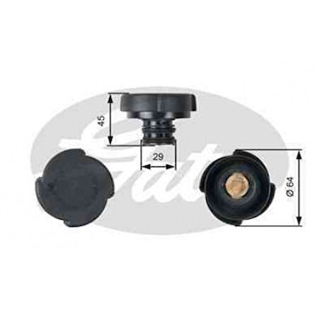 Bmw Radyatör Yedek Su Depo Kapagı - 2 64 Lük - Gts Rc204