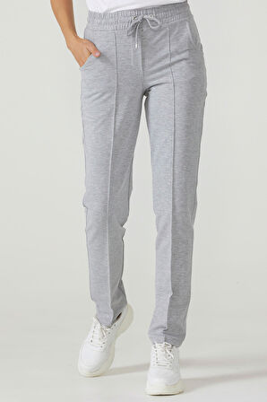 Kadın Cepli Eşofman Altı  - Gri