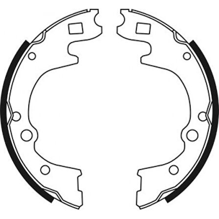 Kia Arka Fren Balatası Pabuc Kia Besta 2.2 - Braxıs Ac0029