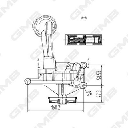 Mercedes Yag Pompası - Dislisi Üzerinde - Gmb Goas-53a