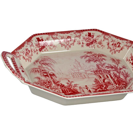 Lucky Art Florantine Sunum Tepsisi 37cm Kirmizi