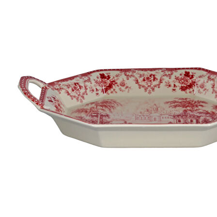 Lucky Art Florantine Sunum Tepsisi 37cm Kirmizi