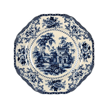 Lucky Art Florantine 27cm 6Li Tabak Seti Kirmizi-Mavi