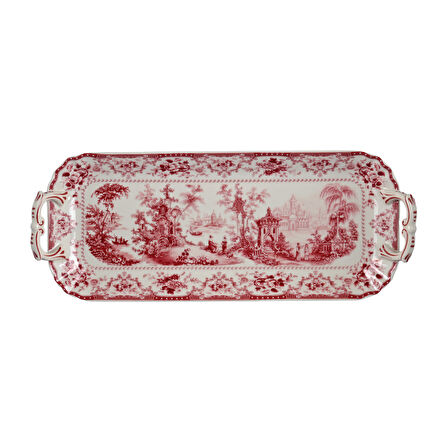 Lucky Art Florantine Kulplu Baton Tabak 33Cm Kirmizi