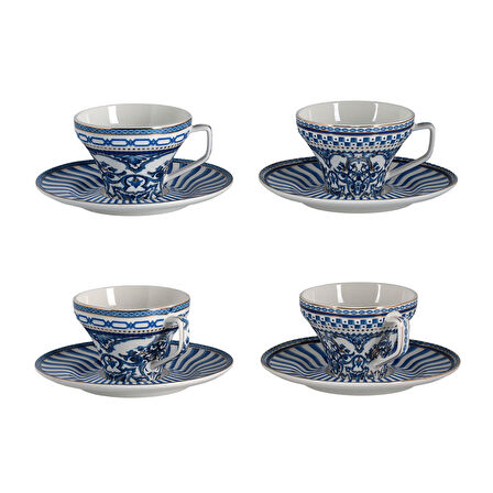 Berghoff Lunetta Bone 4Lu Kahve Fincani Seti