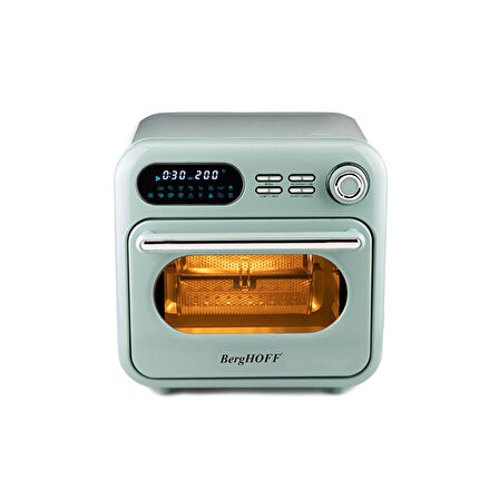 Berghoff Gem Retro Airfryer Özellikli Fırın 18 L Mint Yeşil