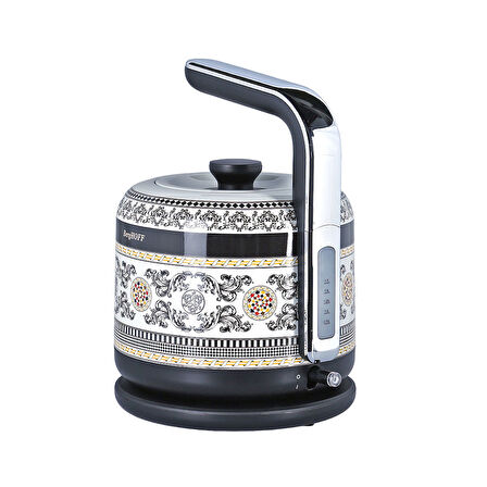 Berghoff Gem Royal Kettle 1,7 L Siyah Sarı Desenli