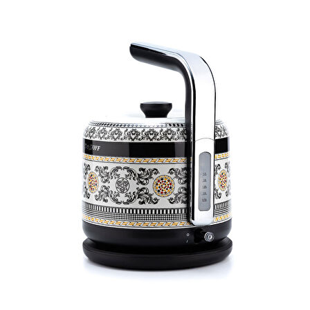 Berghoff Gem Royal Kettle 1,7 L Siyah Sarı Desenli