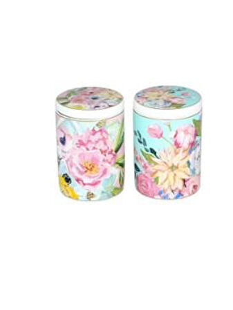 Lucky Art Peony Bone 2lı Kavanoz Seti 600ml LYBA 042