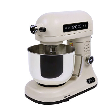 Berghoff Gem Retro Stand Mikser 5 L Vanilya Krem