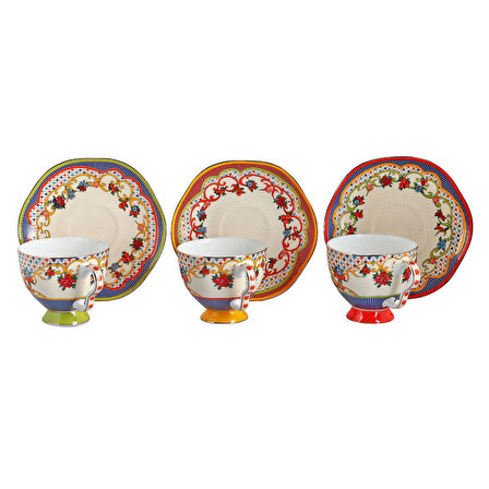 Lucky Art Fiora Bone 6Li Cay Fincani Seti