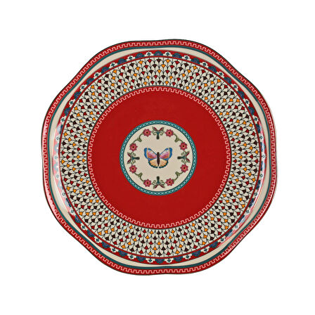 Lucky Art Liora Bone 27Cm 6Li Tabak Seti