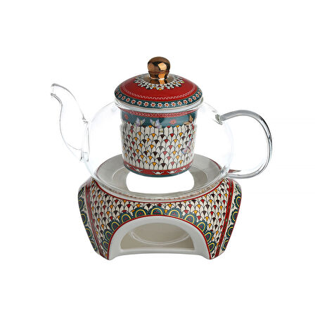 Lucky Art Liora Bone Isiticili Cam Demlik