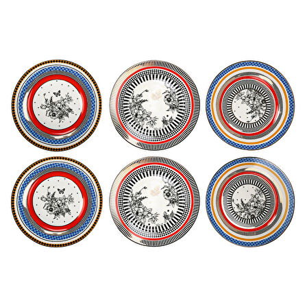 Lucky Art Maggey Bone  27Cm 6Li Tabak Seti