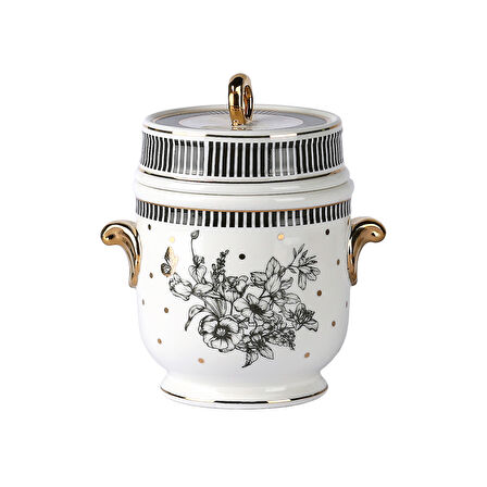 Lucky Art Maggey Bone Kulplu Kavanoz 16Cm