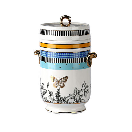 Lucky Art Maggey Bone Kulplu Kavanoz 18Cm