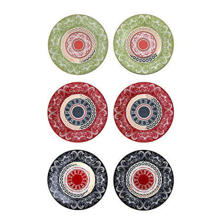 Lucky Art Lancelot Bone 27Cm 6Li Tabak Seti