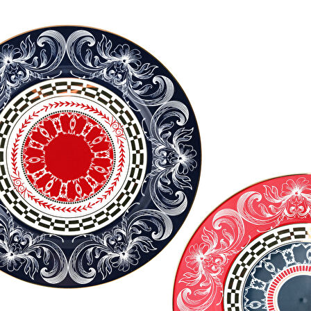 Lucky Art Lancelot Bone 27Cm 6Li Tabak Seti