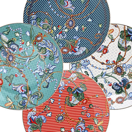 Lucky Art Chantelle Bone 27Cm 4Lü Tabak Seti