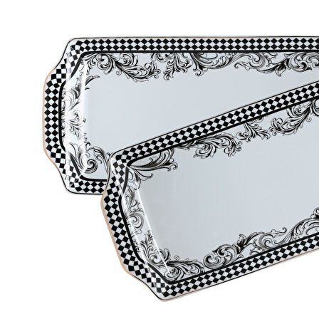 Lucky Art Margery Bone Desenli Baton Tabak 36Cm