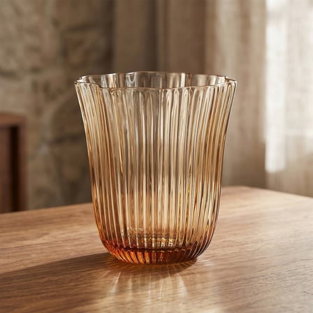 Paisley 4’lü  Amber Cam Su Bardağı Seti 360 ml