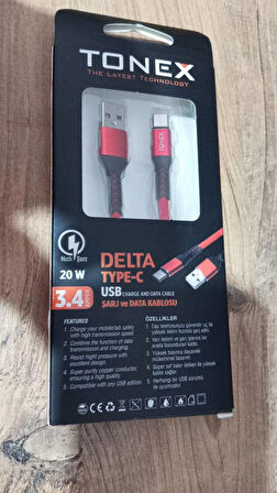 TONEX DELTA 3.4 A 20W HIZLI TYPE-C KABLO