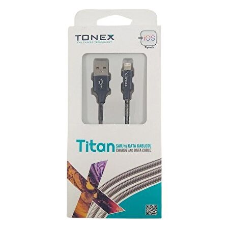 Tonex Titan Metal Kaplama Micro 3.4A USB Şarj ve Data Kablosu 1Mt