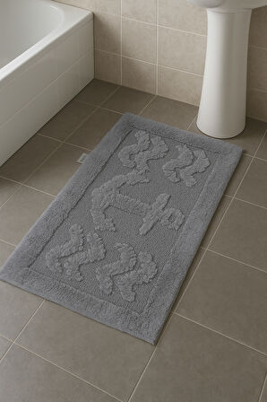 Özdilek Çapa Desenli Paspas 50 x 80 cm Gri