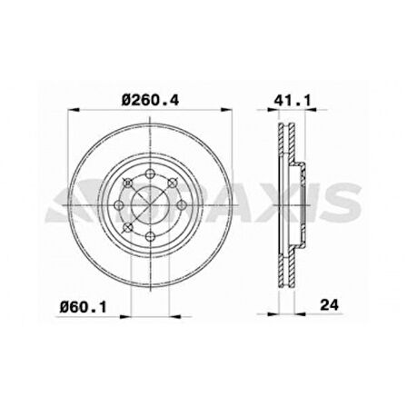 Opel On Fren Diski (4 Bijon) Corsa C Combo C Tigra B Meriva A - Braxıs Ae0056