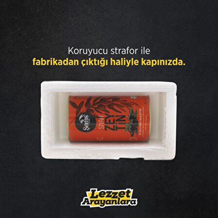 Şems Yağlı Siyah Sele Zeytin 900 Gr 201-230 Kalibre 