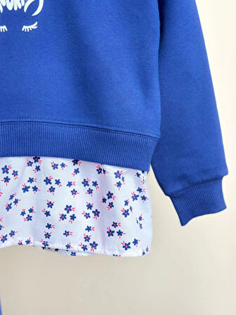 Gömlek Detaylı Sweatshirt ve İspanyol Paça Tayt