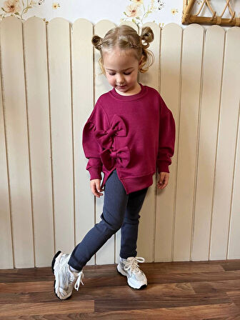 Bordo Renkli Kurdeleli Taytlı Takım