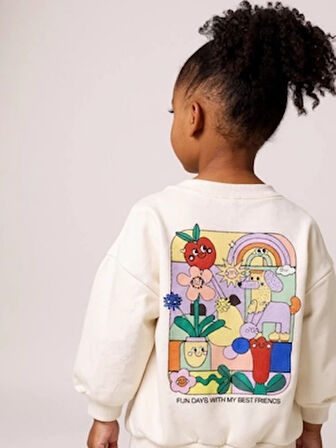 Taytlı Takım - Sweatshirt-Tayt Kız Çocuk Takım