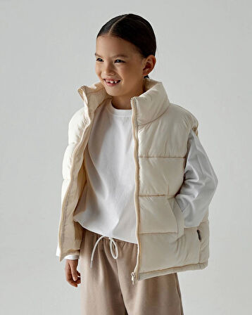 Şişme Yelek, Su Geçirmez Kumaşlı, Oversize Orjinal Kalıp