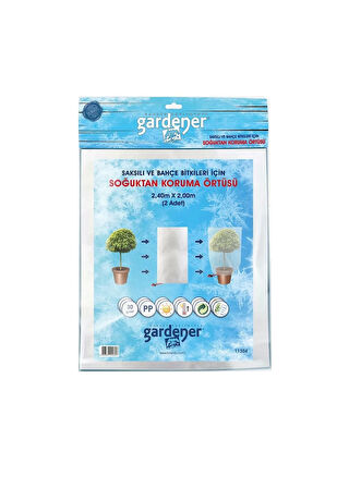 Gardener 11304 Saksılı Bitkiler İçin Soğuktan Koruma Örtüsü 30 g - 2,4 m x 2 m ( 2 Adet )