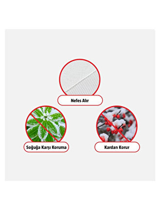 Gardener 11305 Bahçe Bitkileri İçin Soğuktan Koruma Örtüsü 30 g - 2,4 m x 10 m
