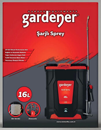 GARDENER 16 LT AKÜLÜ basınçlı sprey 165516