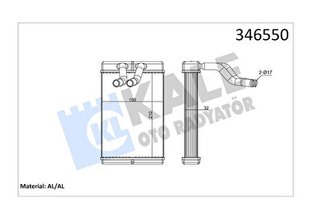 Kore Kalorıfer Radyatörü - A/m 211x158x36 : Kalorıfer Petegi - Kal 346550