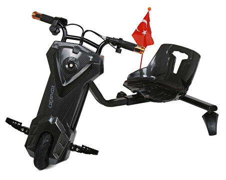 Hoverway Drıft Scooter Drift Scooter PWS807-CARBON-FIBER Siyah