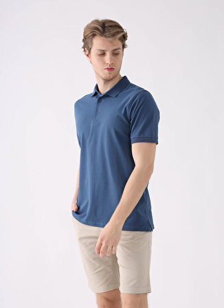 Dufy Lacivert Erkek Polo T-Shirt DU1222043012