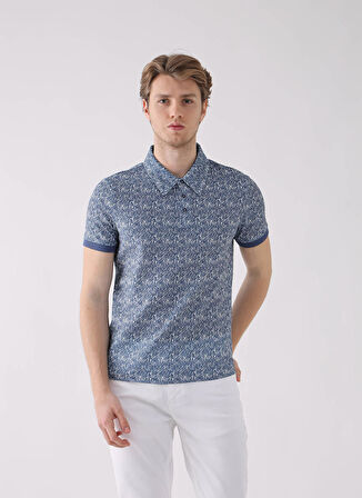 Dufy Lacivert Erkek Polo T-Shirt DU1232043008