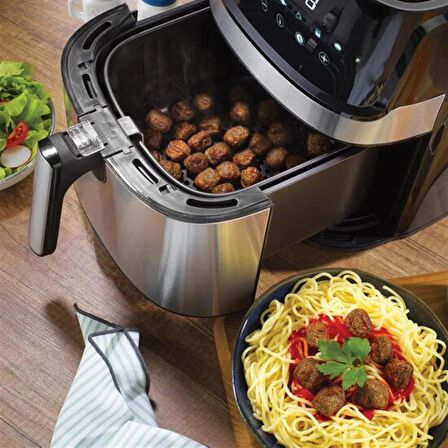 Cvs DN 1008 Yağsız Airfryer Krom - Siyah