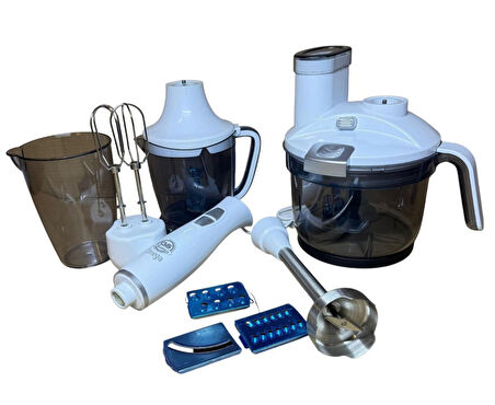 CVS Dn 1283 OmegaMax 1500W Çok Fonksiyonlu 10 Parça Mega Set - Çift Hazneli BEYAZ