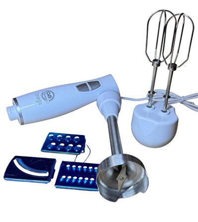 CVS Dn 1283 OmegaMax 1500W Çok Fonksiyonlu 10 Parça Mega Set - Çift Hazneli BEYAZ