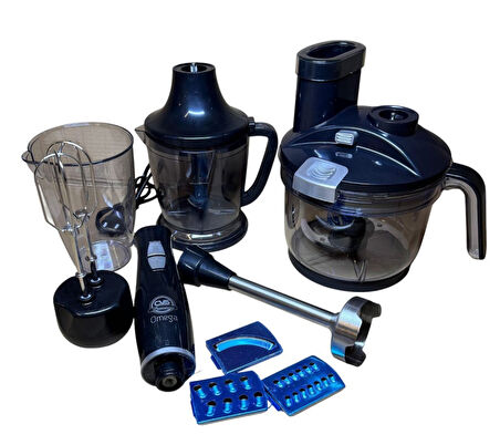 CVS Dn 1283 OmegaMax 1500W Çok Fonksiyonlu 10 Parça Mega Set - Çift Hazneli SİYAH