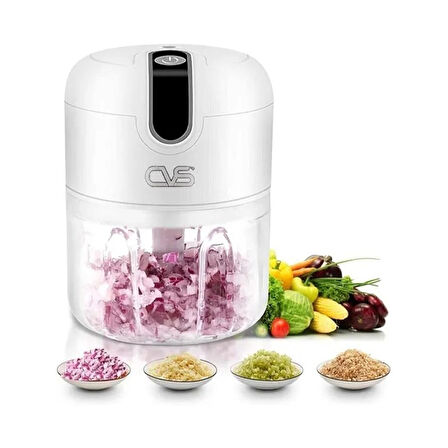 Cvs DN3559 Şarjlı Gıda Doğrayıcı Mini Blender Beyaz