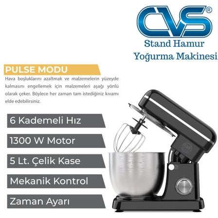 CVS DN 4664 Hamur Yoğurma Makinesi 1300W