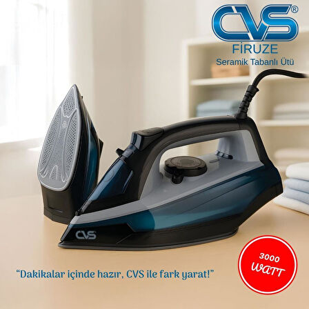 CVS DN 5483 Firuze Seramik Tabanlı 3000 W Ütü